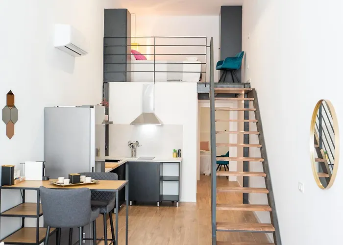 Pv Loft - Modernos Y Comodos Estudios Duplex Cerca A Russafa アパート バレンシア